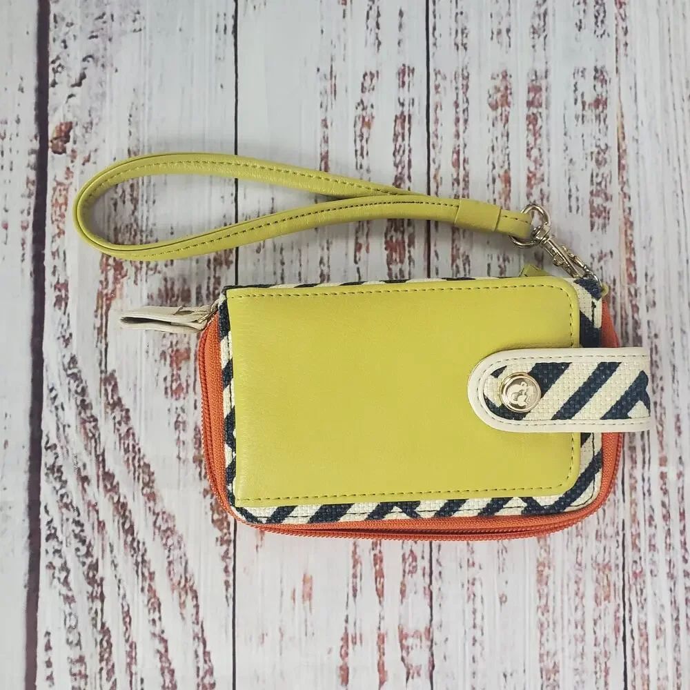 Spartina Haig Point Cell Phone Wallet Multicolor Geometric Striped